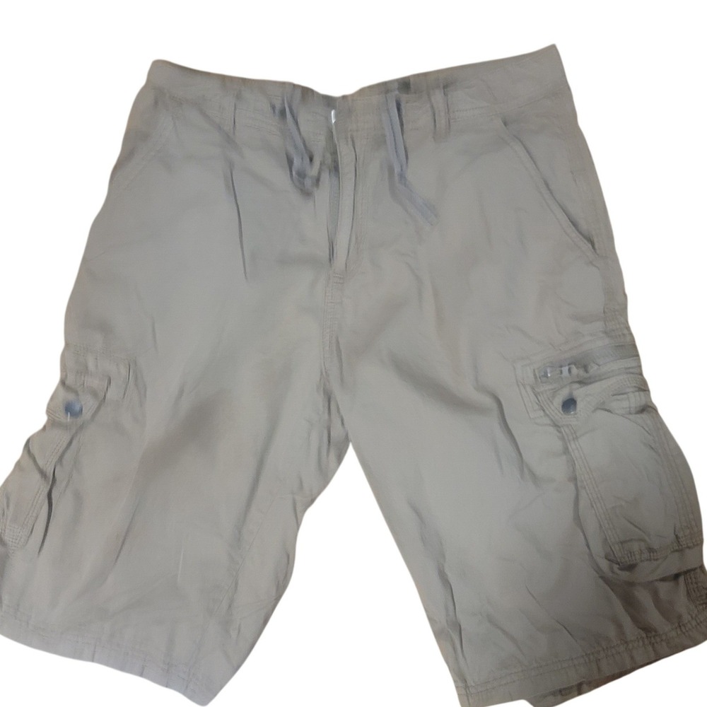 Gorpcore Jeans by Buffalo Men's Cargo Shorts Khaki Tan Sz 33 Utility Outdoor